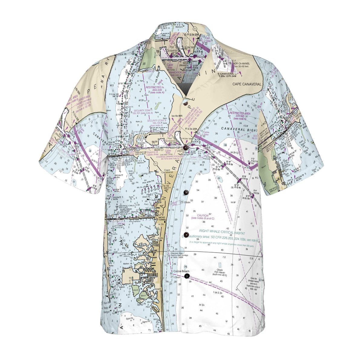 The Port Canaveral Coconut Button Camp Shirt - Top Deck Gear