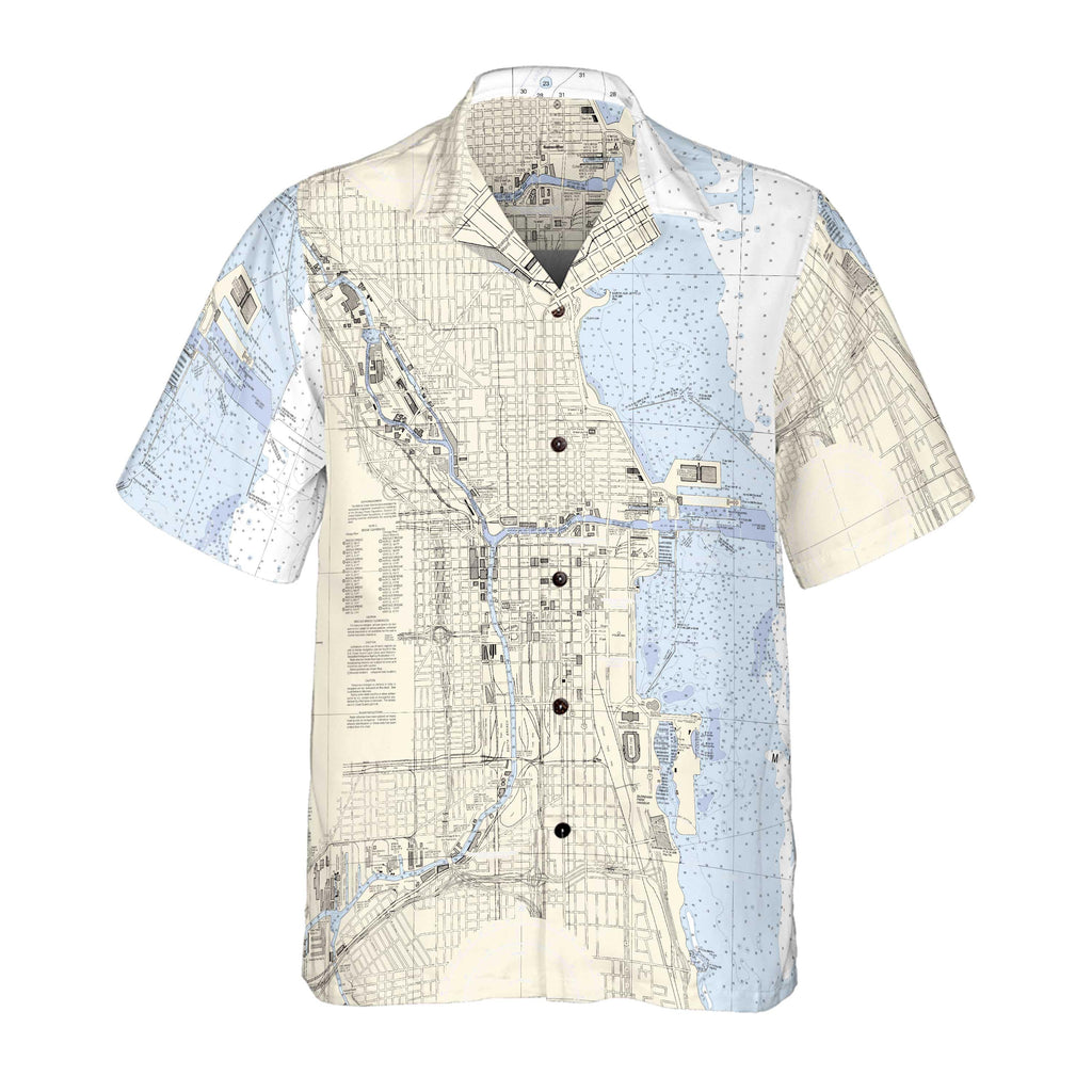 The Windy City Coconut Button Camp Shirt - Top Deck Gear