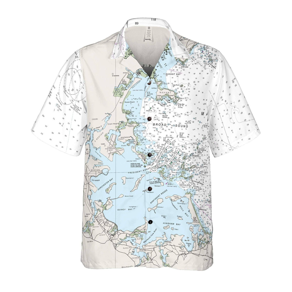 The Boston Harbor Navigator Coconut Button Camp Shirt - Top Deck Gear