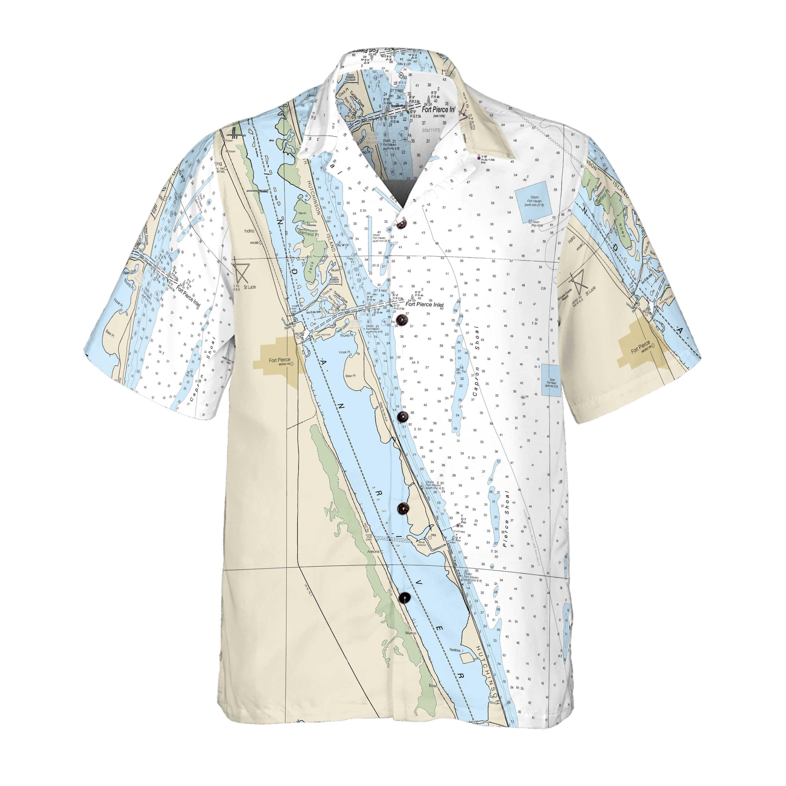 The Fort Pierce Coconut Button Camp Shirt