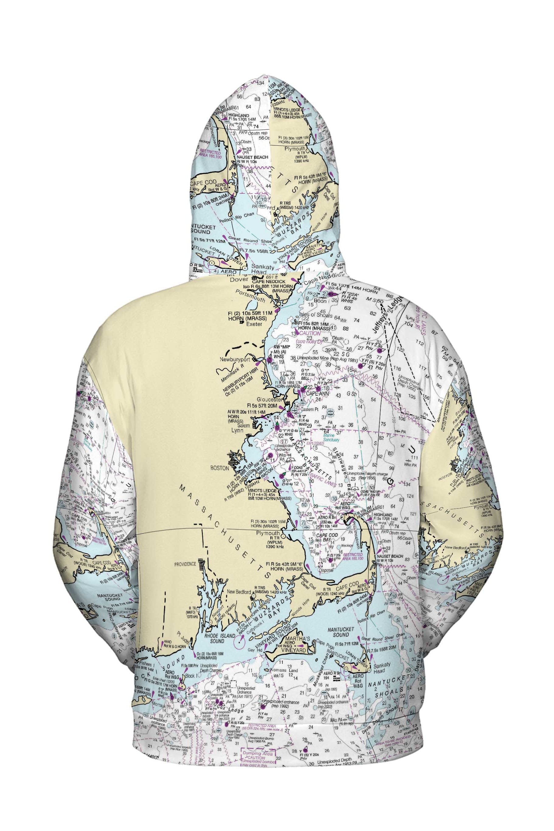 The Massachusetts Coast Lightweight Hoodie Sweatshirt