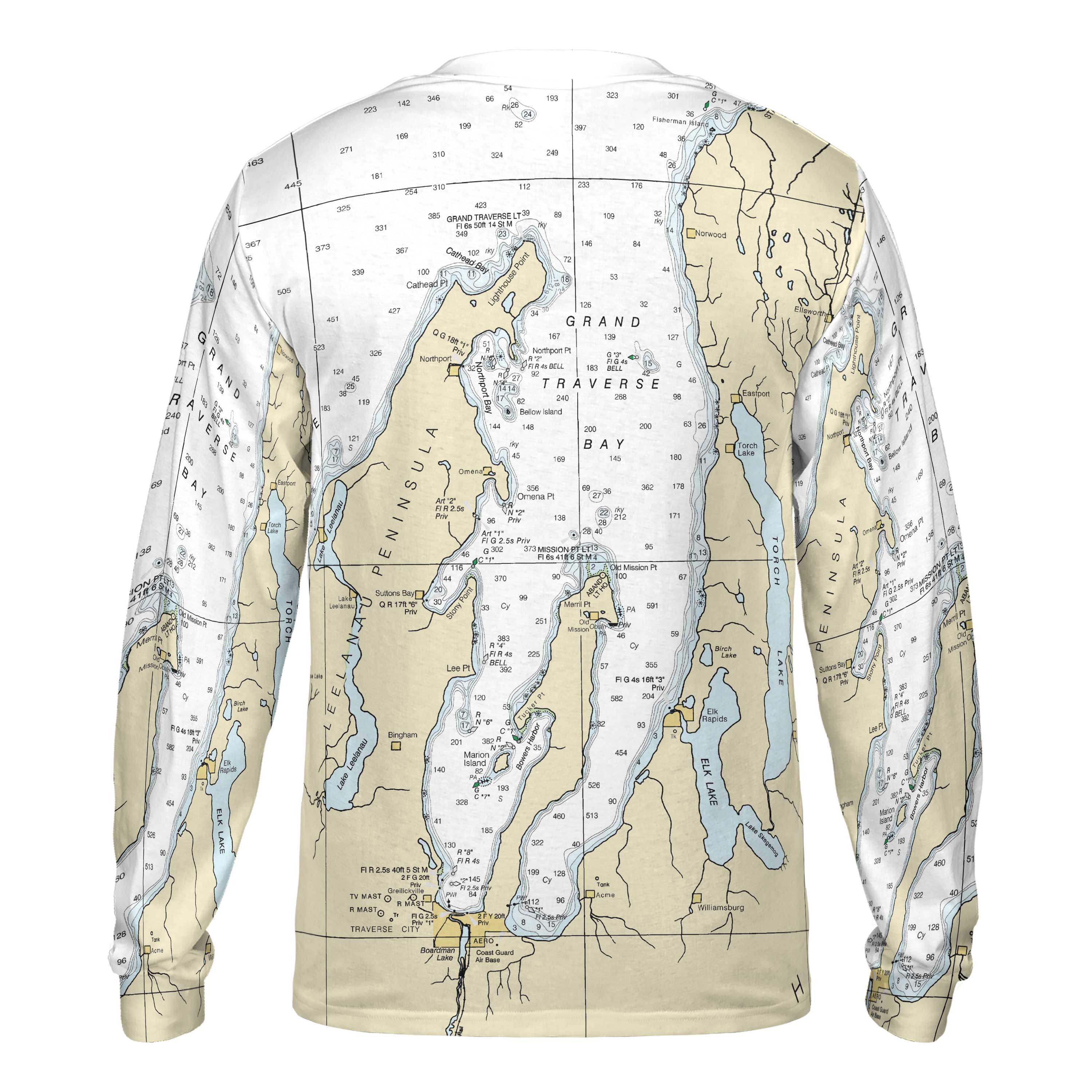 The Grand Traverse Bay Youth Long Sleeve Performance Tee