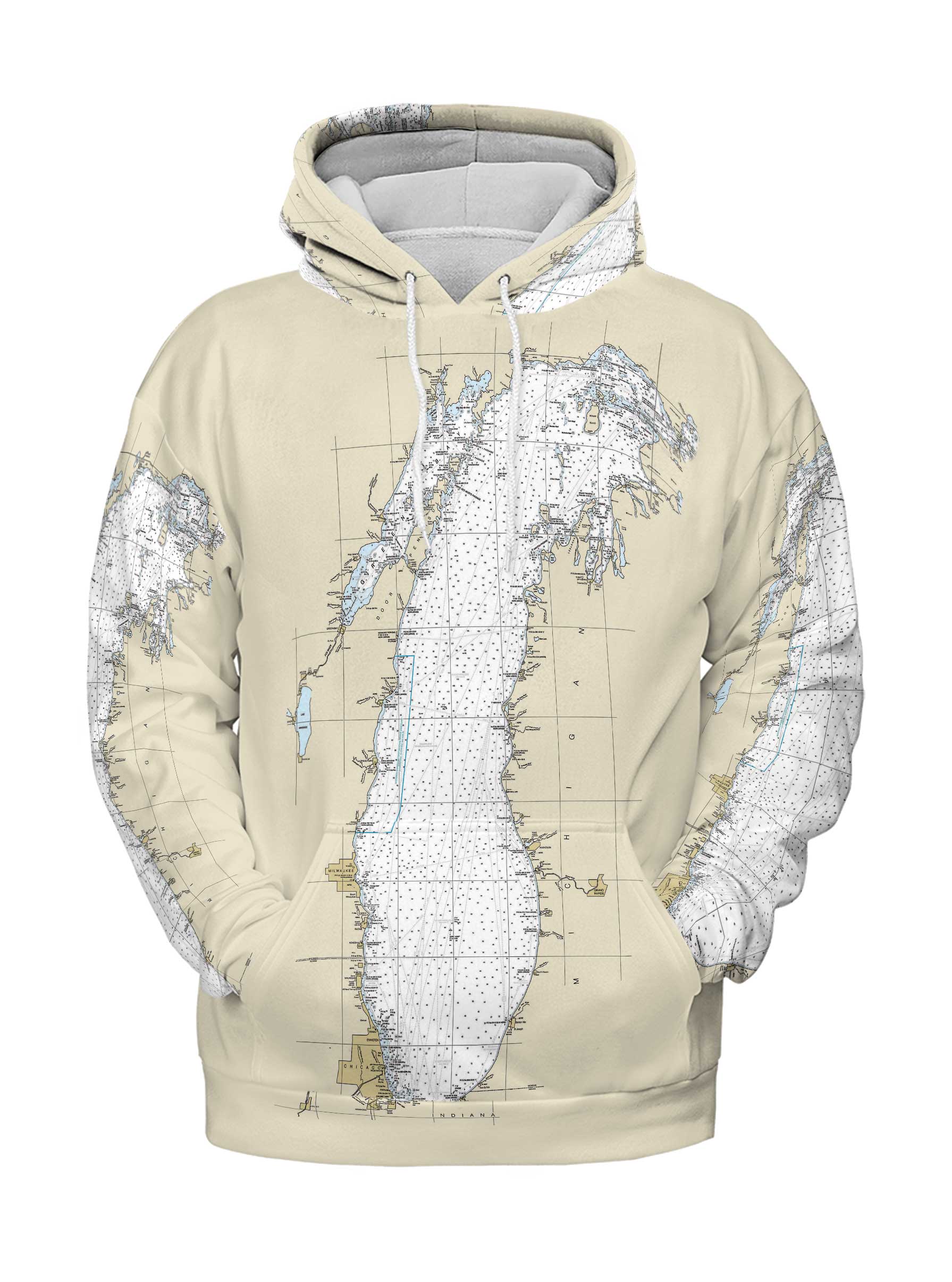 The Lake Michigan Lightweight Hoodie Sweatshirt