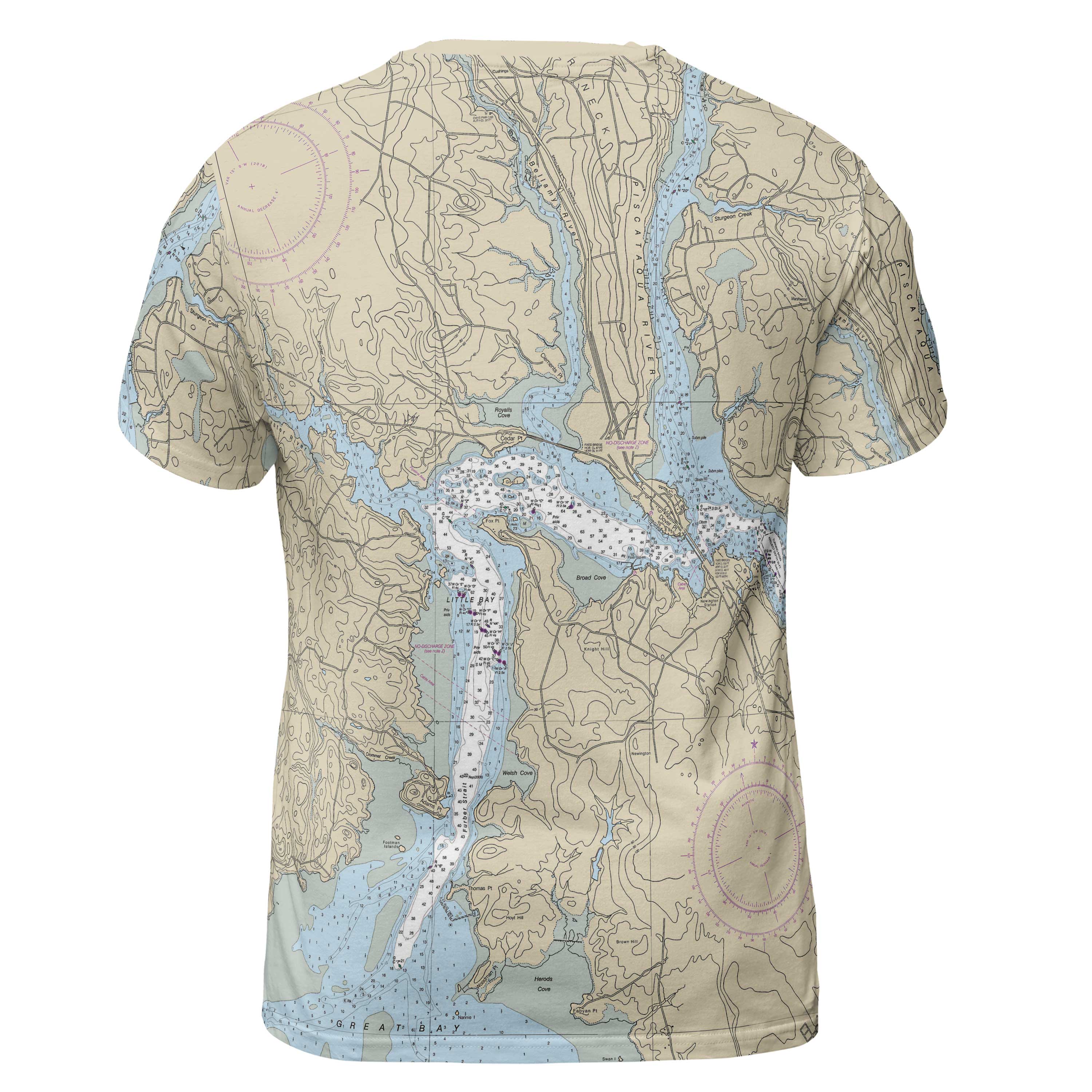 The Piscataqua River to Great Bay Short Sleeve Performance Tee
