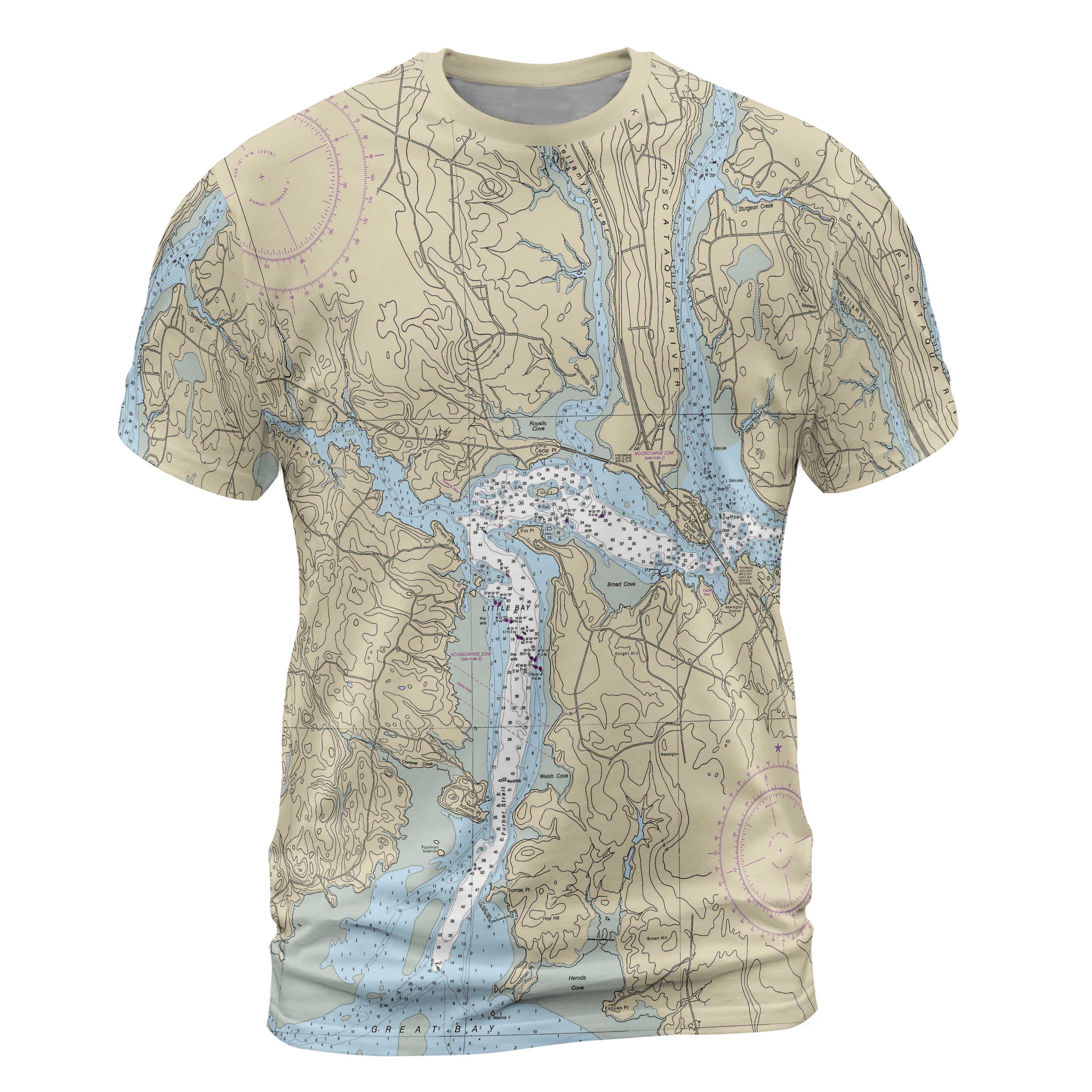 The Piscataqua River to Great Bay Short Sleeve Performance Tee