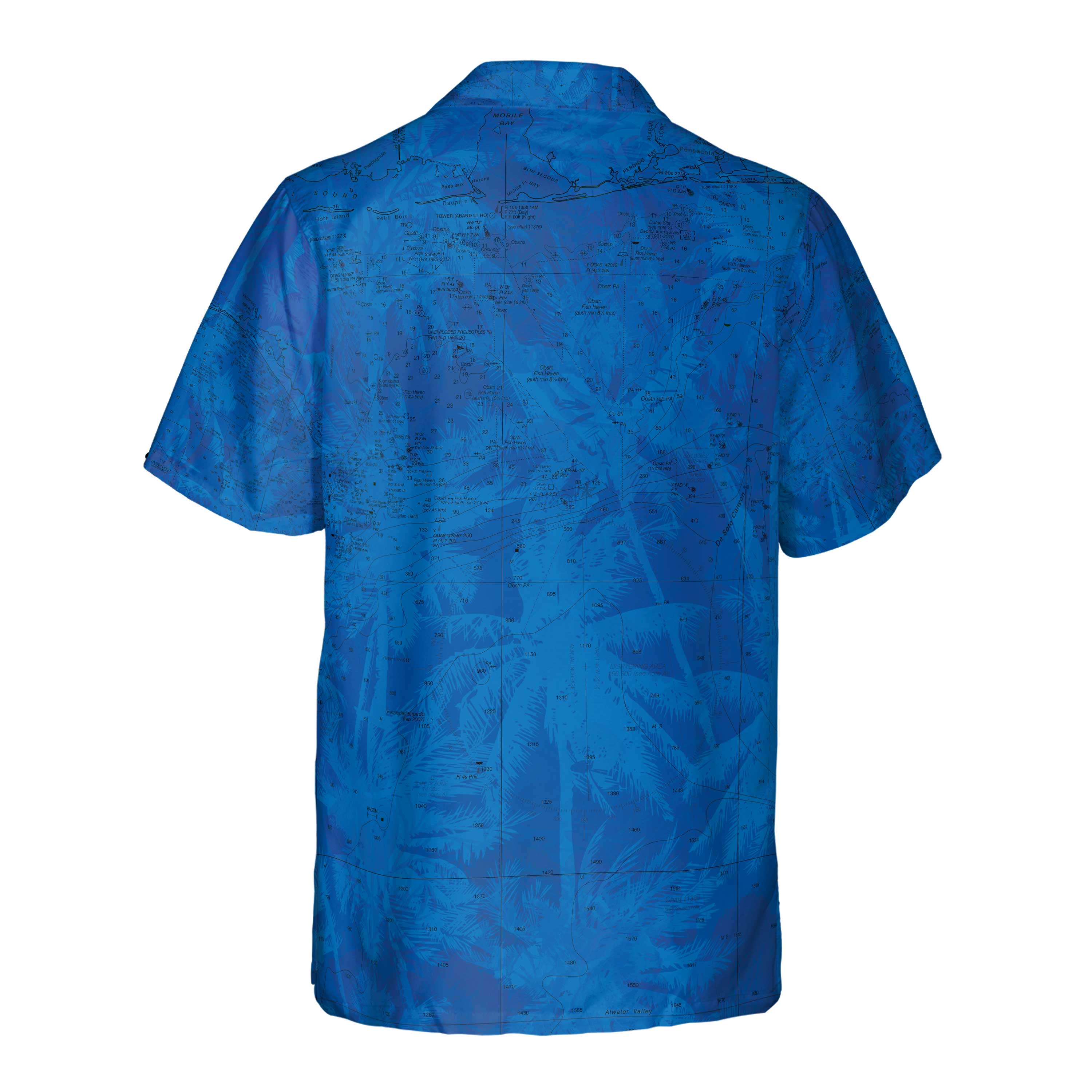 The Emerald Coast Blue Palm Floral Pocket Shirt - Top Deck Gear