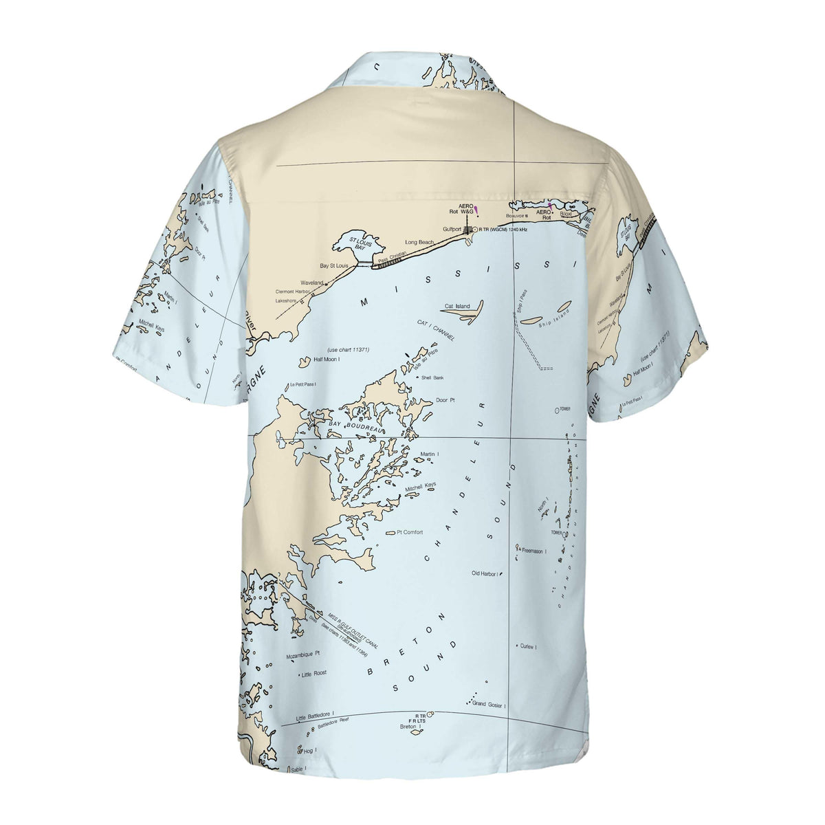 The Chandeleur Sound Coconut Button Camp Shirt - Top Deck Gear